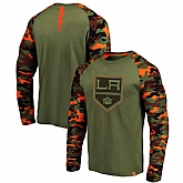 Los Angeles Kings Fanatics Braned OliveCamo Recon Long Sleeve Raglan T-Shirt,baseball caps,new era cap wholesale,wholesale hats